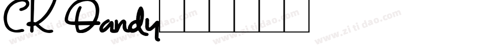 CK Dandy字体转换